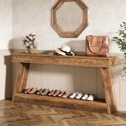 Tribesigns 2-Tier Farmhouse Console Table, 70.87" Extra Long Entryway Table With Storage -Tribesigns Sales Store GUEST 53381d9d b12a 4557 ae70 921eab834814
