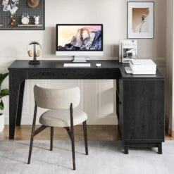 Tribesigns 57-Inch L-Shaped Computer Desk With Storage Cabinet For Home Office -Tribesigns Sales Store GUEST 534e337b 217e 4721 bb36 7413a499a38f