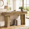 Tribesigns 63-Inch Farmhouse Console Table, Narrow Long Sofa Table Behind Couch