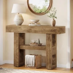 Tribesigns 41.34"Farmhouse Console Table, 2-Tier Narrow Sofa Table Behind The Couch, With Storage Shelves For Living Room -Tribesigns Sales Store GUEST 56807b1a 4f7b 4d6b 8746 dde3abcab037