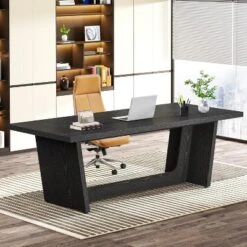 Tribesigns 70.87-Inch Executive Computer Desk With Solid Wooden Pedestal -Tribesigns Sales Store GUEST 585bd30b 0181 45aa af15 dc734523beac