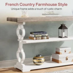 Tribesigns 55" 3-Tier Sofa Console Table -Tribesigns Sales Store GUEST 5cdbc066 f953 4091 8f8a b7ec8a1e6947