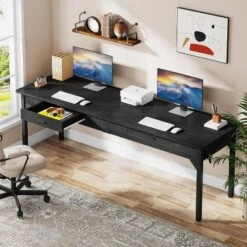 Tribesigns 78.7" Extra Long Computer Desk Double Desk With 2 Drawers For Home Office 13 Tribesigns 78.7" Extra Long Computer Desk Double Desk With 2 Drawers For Home Office -Tribesigns Sales Store GUEST 5ce380d5 8861 4033 a9ab bff8f770ed73