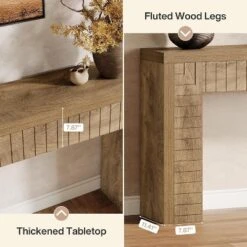 Tribesigns 70.9-Inch Extra Long Console Table For Entryway, Narrow Sofa Table Behind Couch, Suitable For Hallway, Foyer, Living Room,Brown -Tribesigns Sales Store GUEST 5d6d0519 474f 4a3a 86b9 da464e14d44d