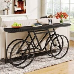 Tribesigns 70.86-Inch Extra Long Console Table With Bicycle Metal Base -Tribesigns Sales Store GUEST 5e801841 d7c8 445e 8798 281fcc0aab66