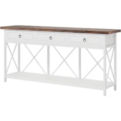 Tribesigns 70.9" Farmhouse Console Table With 3 Drawers, Narrow Long Sofa Foyer Table With Storage Shelf For Entryway, Hallway -Tribesigns Sales Store GUEST 5e8fde4a 81bd 4ecc bc17 57188a104f81