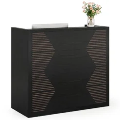 Tribesigns 47" Reception Desk, Modern Front Desk With Counter -Tribesigns Sales Store GUEST 603c4638 684e 4536 a0e5 6635d226a3ff
