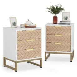 Tribesigns Modern 3 Drawers Nightstand Set Of 2 -Tribesigns Sales Store GUEST 60b65644 27f8 44e3 a328 e505f9051a0f