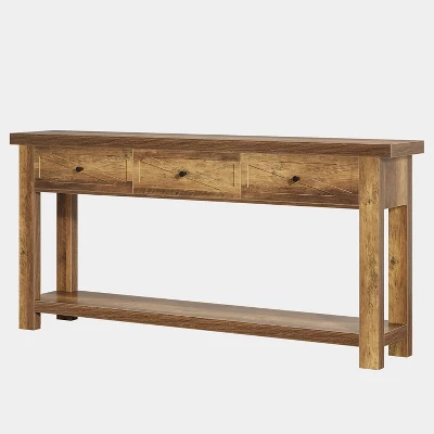 Tribesigns 70.9” Console Table With 3 Drawers, Farmhouse Entryway Table With Storage Shelf, Sofa Table Behind Couch For Hallway, Foyer, 8 Tribesigns 70.9” Console Table With 3 Drawers, Farmhouse Entryway Table With Storage Shelf, Sofa Table Behind Couch For Hallway, Foyer, - Image 8