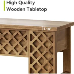 Tribesigns 70.9 Inch Entryway Table Sofa Table, Narrow Long Console Table For Living Room,Wood Diamond Lattice Design -Tribesigns Sales Store GUEST 63034148 5697 46b8 afe7 705c9b0c3933