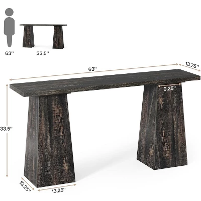 Tribesigns Console Table Wood Entryway Table For Living Room, 63 Inch Narrow Sofa Table For Entrance 7 Tribesigns Console Table Wood Entryway Table For Living Room, 63 Inch Narrow Sofa Table For Entrance - Image 7