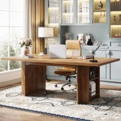 Tribesigns 63 Inches Office Executive Desk, Home Office Desk Large Computer Writing Table With Storage -Tribesigns Sales Store GUEST 6686e49e cffe 4463 b2d3 44fb25db5a21