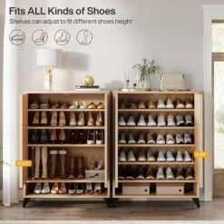 6-Tier Shoe Storage Cabinet With Doors, Wood Shoe Organizer Rack With Adjustable Shelf -Tribesigns Sales Store GUEST 673bd60b 13c4 43cb b0f3 e647d007caf4