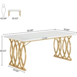 Tribesigns 62.99" Computer Desk, Office Executive Desk Workstation -Tribesigns Sales Store GUEST 69c89058 9d0e 475a 8436 6df163469837