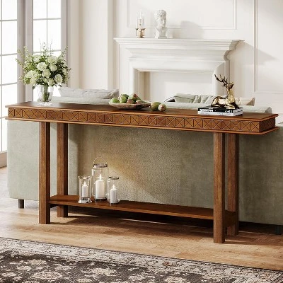 Tribesigns 70.9" Wood Entryway Console Table 2 Tribesigns 70.9" Wood Entryway Console Table - Image 2
