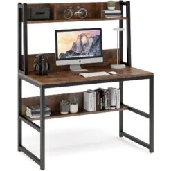 Tribesigns 42-inch Computer Desk With Hutch, Small Wooden Home Office Desk, Industrial Simple Office Desk With Storage Space -Tribesigns Sales Store GUEST 6b4f897a 6c6d 4483 86e8 0e89111e4ffc