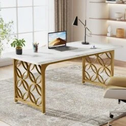 Tribesigns 63-inch Executive Desk, Large Computer Desk For Home Office -Tribesigns Sales Store GUEST 6c40e10c 3b19 4945 b464 e1dd40296b64