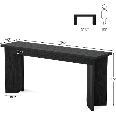 Tribesigns 70.9-Inch Extra Long Sofa Table Sofa Table For Living Room 2 Tribesigns 70.9-Inch Extra Long Sofa Table Sofa Table For Living Room - Image 2