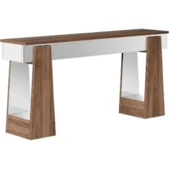 Tribesigns Mirrored Console Table, 63-Inch Farmhouse Entryway Table, Wooden Behind Couch Sofa Table For Entrance, Hallway, Foyer, Living Room -Tribesigns Sales Store GUEST 6d55c2a8 af9d 426f 83e6 2b6aeafcd75f