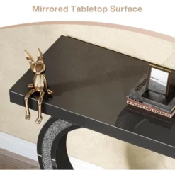 Tribesigns Modern 39-inch Mirrored Console Table With Sparkling Crystal Inlays 17 Tribesigns Modern 39-inch Mirrored Console Table With Sparkling Crystal Inlays -Tribesigns Sales Store GUEST 6e4097a1 6657 4f6a afdb 1d11bc474989