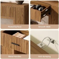 Tribesigns 59" Console Table, 2-Drawer Farmhouse Entryway Table With Storage Shelf, Sofa Table Behind Couch For Hallway, Living Room, Foyer -Tribesigns Sales Store GUEST 706abc9c 4285 46a1 aafb 549b05a10b97