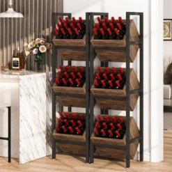 Tribesigns 3 Tier Wooden Freestanding Floor Bottle Rack, Wobble-Free Liquor Storage Stand, Liquor Bottle Organizer For Kitchen, Cellar 10 Tribesigns 3 Tier Wooden Freestanding Floor Bottle Rack, Wobble-Free Liquor Storage Stand, Liquor Bottle Organizer For Kitchen, Cellar -Tribesigns Sales Store GUEST 706d553d 4267 4a9e 9702 c1d61426095a