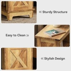 Tribesigns End Table, Wooden Side Table With Dual Shelves & X-Design Accents, Tall Nightstand For Living Room, Bedroom, Office -Tribesigns Sales Store GUEST 711753a1 6d7f 4718 b30b de08f78af02f