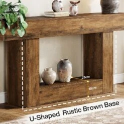 Tribesigns Farmhouse 2-Tier 63" Console Table With U-Shaped Base For Living Room 20 Tribesigns Farmhouse 2-Tier 63" Console Table With U-Shaped Base For Living Room -Tribesigns Sales Store GUEST 71aa192b a3d2 414d b273 e116312b0581