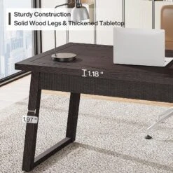 Tribesigns Home Office Executive Desk, 55 Inches Wood Computer Desk With Drawer, Mid-Century Study Writing Table Workstation Furniture -Tribesigns Sales Store GUEST 74035383 65df 4e80 903f ddd698389cb4