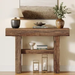 Tribesigns 41.34-Inch Farmhouse Console Table, 2-Tier Narrow Sofa Table Behind The Couch -Tribesigns Sales Store GUEST 742c52d9 646b 4a70 982d b456df6e1200