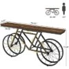 Tribesigns 70.9-inch Narrow Console Table With Bicycle Metal Base, Long Sofa Table Behind Couch For Living Room Entrance