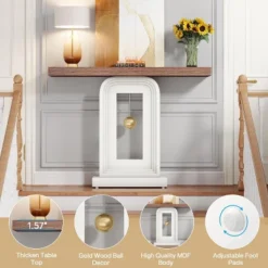 Tribesigns Modern 40 Inches Narrow Console Table With Pendulum Shape Base -Tribesigns Sales Store GUEST 7458a811 66b4 45e3 842a 3859f4e521c6