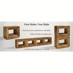 Tribesigns 2-Tier Large Nightstand With Shelf, 35.43 -InchOversized Night Stand For Bedroom, Rustic Brown Side Table For Bedroom,Brown -Tribesigns Sales Store GUEST 75332a61 55bb 4bef 95a4 78fb0fd8231a