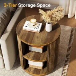 Tribesigns 3-Tier Round End Table, Side Table With Storage Shelf For Living Room, Bedroom 8 Tribesigns 3-Tier Round End Table, Side Table With Storage Shelf For Living Room, Bedroom -Tribesigns Sales Store GUEST 7614152e b84d 496e b08a ed48b14a287f