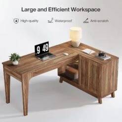 Tribesigns 57-Inch L-Shaped Computer Desk With Storage Cabinet For Home Office -Tribesigns Sales Store GUEST 76ebe273 7212 4a29 99f8 03b844dee271