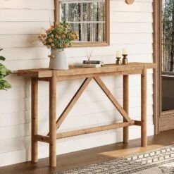 Tribesigns Solid Wood Console Table, 63" Long Farmhouse Entryway Sofa Table For Living Room, Hallway, Foyer, Entrance -Tribesigns Sales Store GUEST 76f5cf09 c5dc 489b a72c 2b5c74a63e22