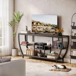 Tribesigns 70.86 Inch Long Sofa Table With Shelves, Rustic Console Table With Storage, Industrial Entryway Table TV Stand -Tribesigns Sales Store GUEST 771f84eb 5157 4b52 8c1c 0066ff035bed