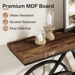Tribesigns 70.9-inch Narrow Console Table With Bicycle Metal Base, Long Sofa Table Behind Couch For Living Room Entrance -Tribesigns Sales Store GUEST 788d9b69 953b 4922 9312 83b7297c9b19