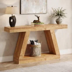 Tribesigns 55.12-Inch Farmhouse Console Table With Storage, Industrial Wooden Sofa Table -Tribesigns Sales Store GUEST 78c804d1 af21 4976 8d51 018137ec9fb6