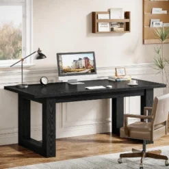 Tribesigns 63-Inch Executive Computer Desk, Industrial Writing Table With Solid Wooden Base For Home Office -Tribesigns Sales Store GUEST 7d3cf9fa 2a74 4319 937f 9c6e6857af2b