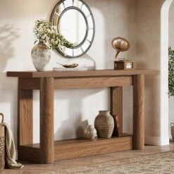 Tribesigns 2-Tier Farmhouse Console Table, Narrow Long Sofa Table Behind The Couch -Tribesigns Sales Store GUEST 7d48e66f 806e 43e3 ae4a 5c5363808f38