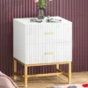 Tribesigns 2 Drawers Night Stands Bedside Table