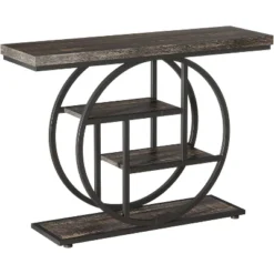 Tribesigns Industrial 4-Tier 41.3" Console Table With Circle Base -Tribesigns Sales Store GUEST 8042c1a9 e47e 427a 8417 7d2e2aa487ba