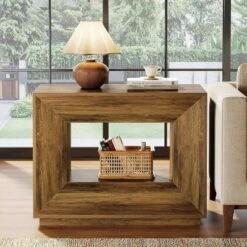 Tribesigns 2-Tier Large Nightstand With Shelf, 35.43 -InchOversized Night Stand For Bedroom, Rustic Brown Side Table For Bedroom,Brown -Tribesigns Sales Store GUEST 869d6404 fa9f 48e3 899e 643a4977810b