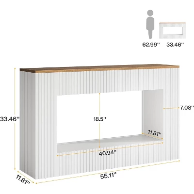 Tribesigns Modern Console Table, 55" Wood Entryway Table With Storage, Narrow Long Sofa Table Behind Couch Table For Living Room, Hallway 1 Tribesigns Modern Console Table, 55" Wood Entryway Table With Storage, Narrow Long Sofa Table Behind Couch Table For Living Room, Hallway