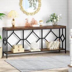 Tribesigns 71 Inch Extra Long Sofa Table