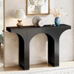 Tribesigns Modern 47 Inches Console Table Entryway Table With Arch Base