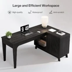 Tribesigns 57-Inch L-Shaped Computer Desk With Storage Cabinet For Home Office -Tribesigns Sales Store GUEST 8ca76591 9102 44b9 94fa 1ec241da867d