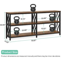 Tribesigns 70.9" 3-Tier Sofa Console Table -Tribesigns Sales Store GUEST 8f253ecf ea5a 4598 b0ee f6a7325adb02