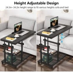 Tribesigns Height Adjustable End Table, C-Type Side Table With Wheels -Tribesigns Sales Store GUEST 8f8d6bec 6cad 4ed5 b48e c3ff83036fe7